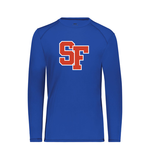 [6845.060.S-LOGO1] Men's SoftTouch Long Sleeve (Adult S, Royal, Logo 1)