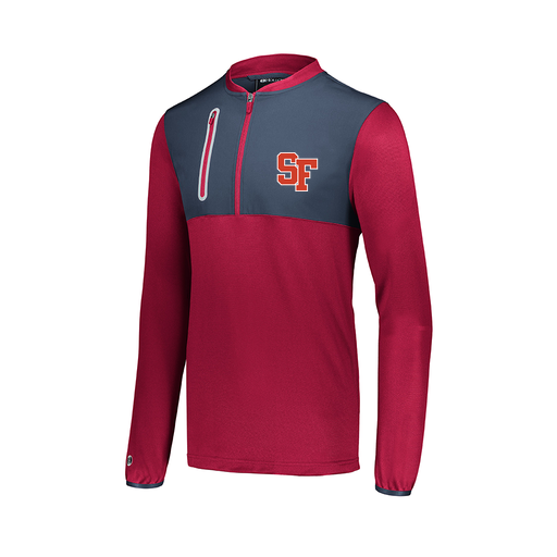 [229596-RED-AXS-LOGO1] Men's Weld Pullover (Adult XS, Red, Logo 1)