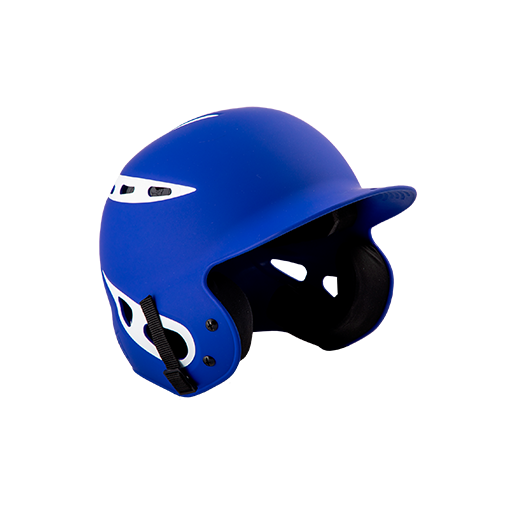 [CUS-DGR-HELM-REB-ROWH-S/M] Rebel Batting Helmet (S/M, Royal/White, Custom Logo)