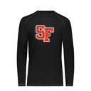 [6845-3001c-BLK-AS-LOGO1] Men's SoftTouch Long Sleeve (Adult S, Black, Logo 1)