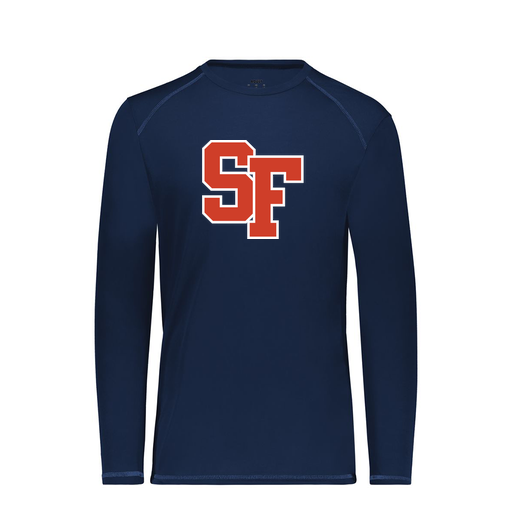 [6846.065.S-LOGO1] Youth SoftTouch Long Sleeve (Youth S, Navy, Logo 1)