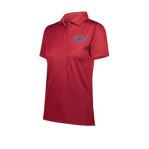 [222768-RED-FAXS-LOGO2] Ladies Prism Polo (Female Adult XS, Red, Logo 2)