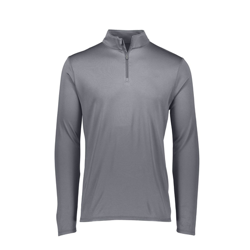 [2785.059.S-LOGO4] Men's Flex-lite 1/4 Zip Shirt (Adult S, Gray, Logo 4)